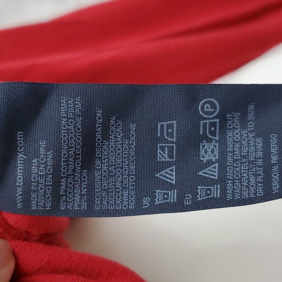 Tommy Hilfiger Red Pullover Sweater Size L - Picture 5 of 6